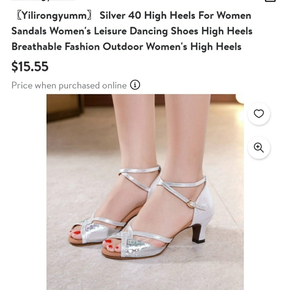 Womens size 8.5 (Eur 40) Silver Dress Shoes - Picture 7 of 7